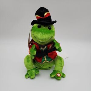 Vintage Gemmy Frogz Rock It Dancing Animated Carol‎ Frog Sings "Deck The Halls"